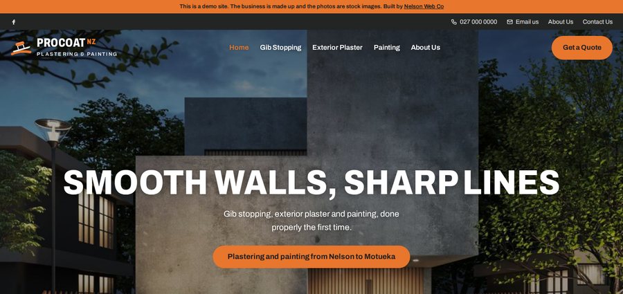 Procoat NZ plastering website